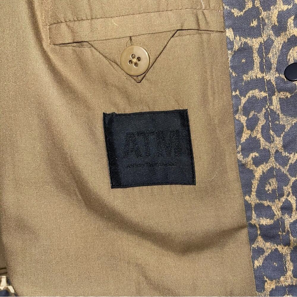 ATM Anthony Thomas Melillo Leopard Print Denim Jacket Small - Picture 9 of 13
